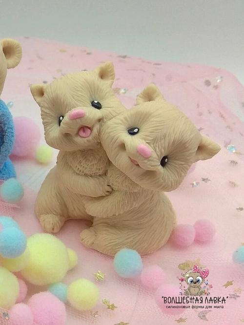 Силиконовая форма Веселые котята