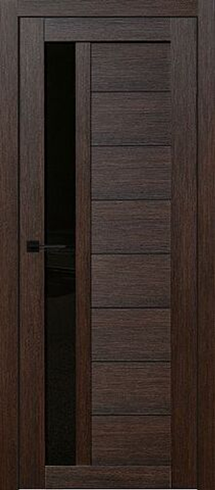 Межкомнатная дверь Turen Becker Клара ПО (стекло черный лакобель) Браш