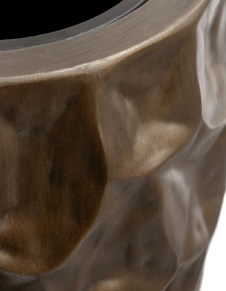 Кашпо TREEZ Effectory - Metal - Высокий округлый конус Design Crumple