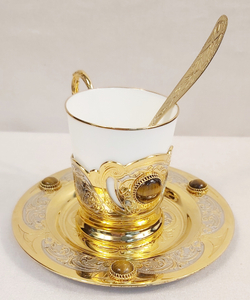 Кофейный набор Златоуст "Тигровый глаз"