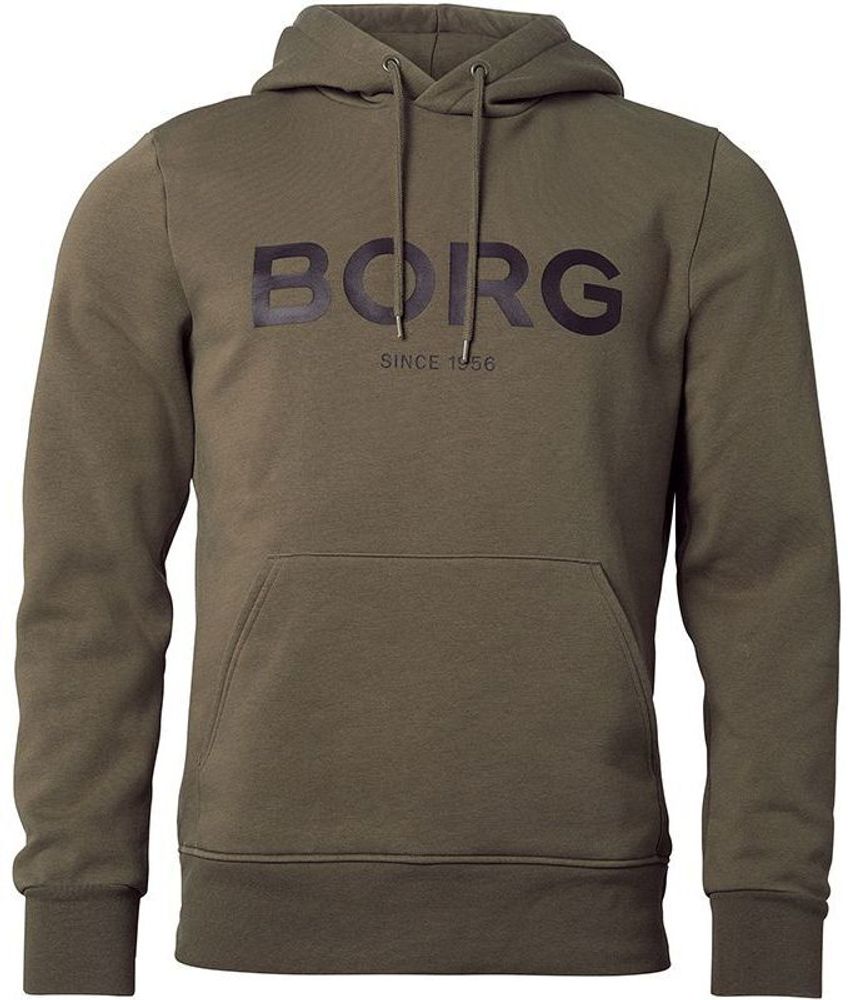 Мужская кофта теннисная Björn Borg BB Logo Hood M - ivy green