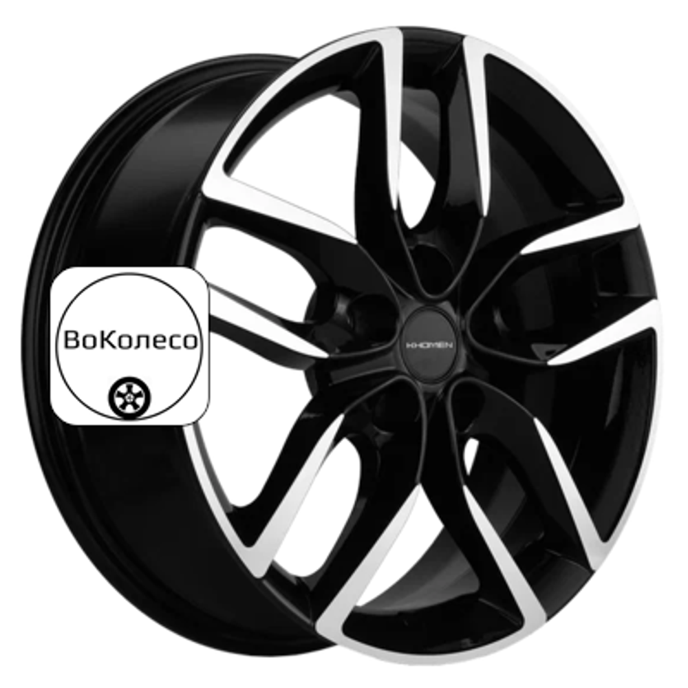 6,5x17/5x114,3 ET46 D67,1 KHW1708 (Elantra/Ceed/i30) Black-FP Khomen Wheels