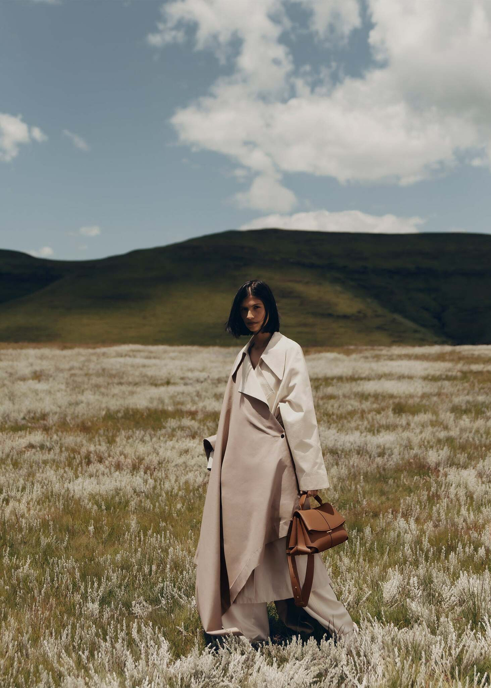 Сумки Polene Mokki EDITION TEXTURED CAMEL