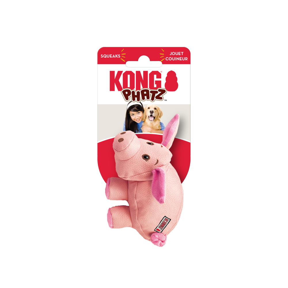 KONG Phatz Игрушка для собак Pig S (Свинка)