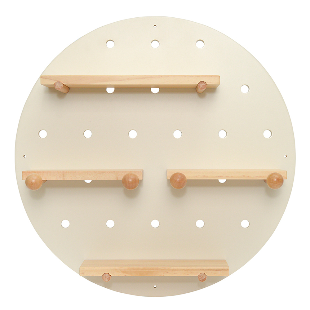 Полка настенная круглая 50см Bergenson Bjorn Shely белая