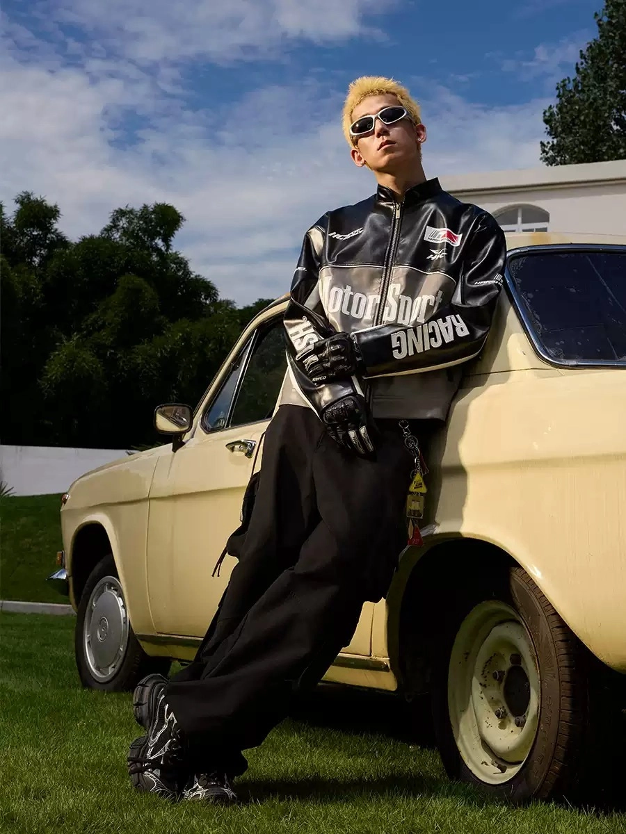 Кожаная куртка HARSHandCRUEL "Motorsport" Leather Racing Jacket