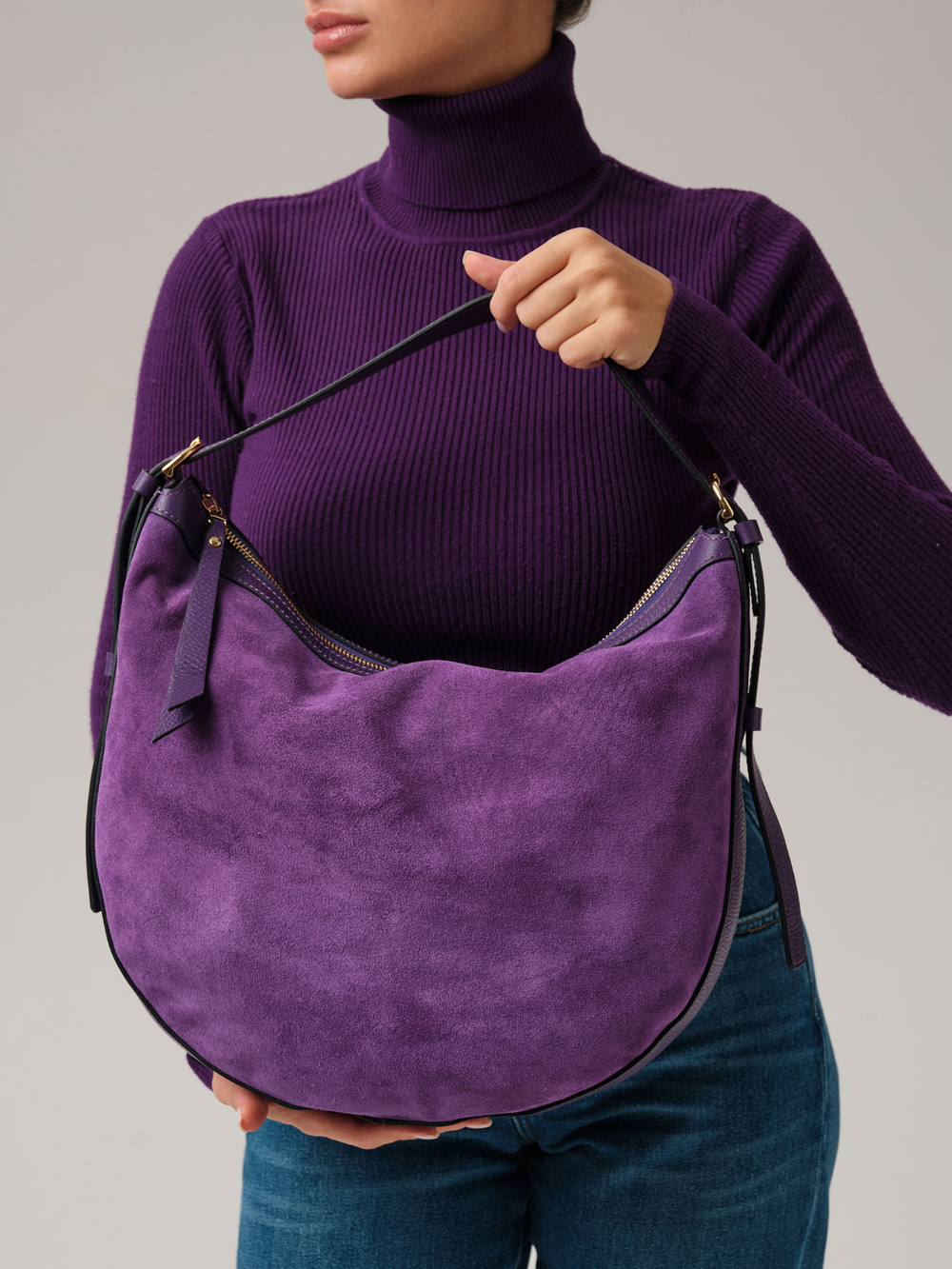 Сумка Azaro 30816 фиолетовая орхидея