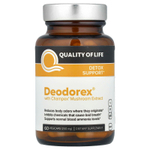 Quality of Life, Deodorex, с экстрактом грибов Champex, 500 мг, 60 растительных капсул (250 мг в 1 капсуле)