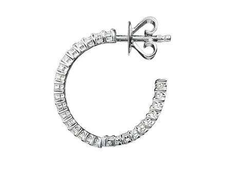 Пусеты "Конго" с бриллиантами