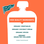 Serenity Kids, безмолочный смузи с коллагеном, для детей от 6 месяцев, тыква и специи, 99 г (3,5 унции)