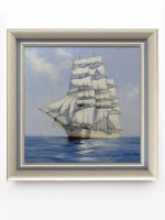 Картины на стену интерьерная на холсте 4 шт, 23*23 см