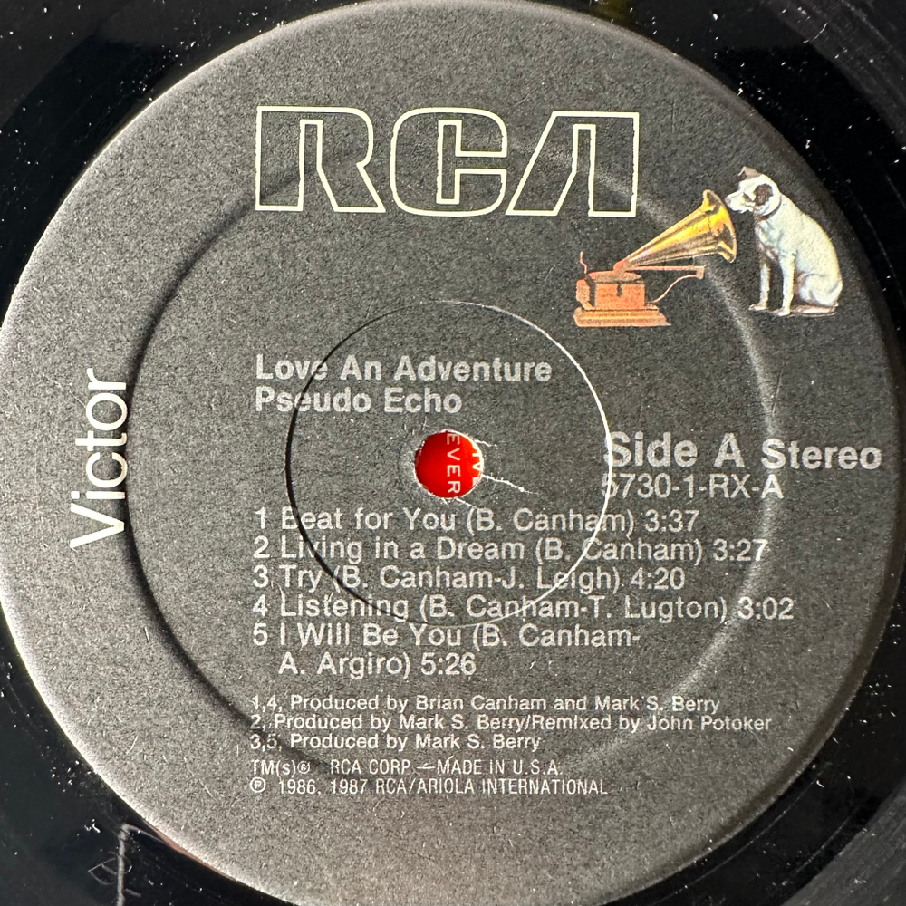 Pseudo Echo ‎– Love An Adventure (США 1987г.)