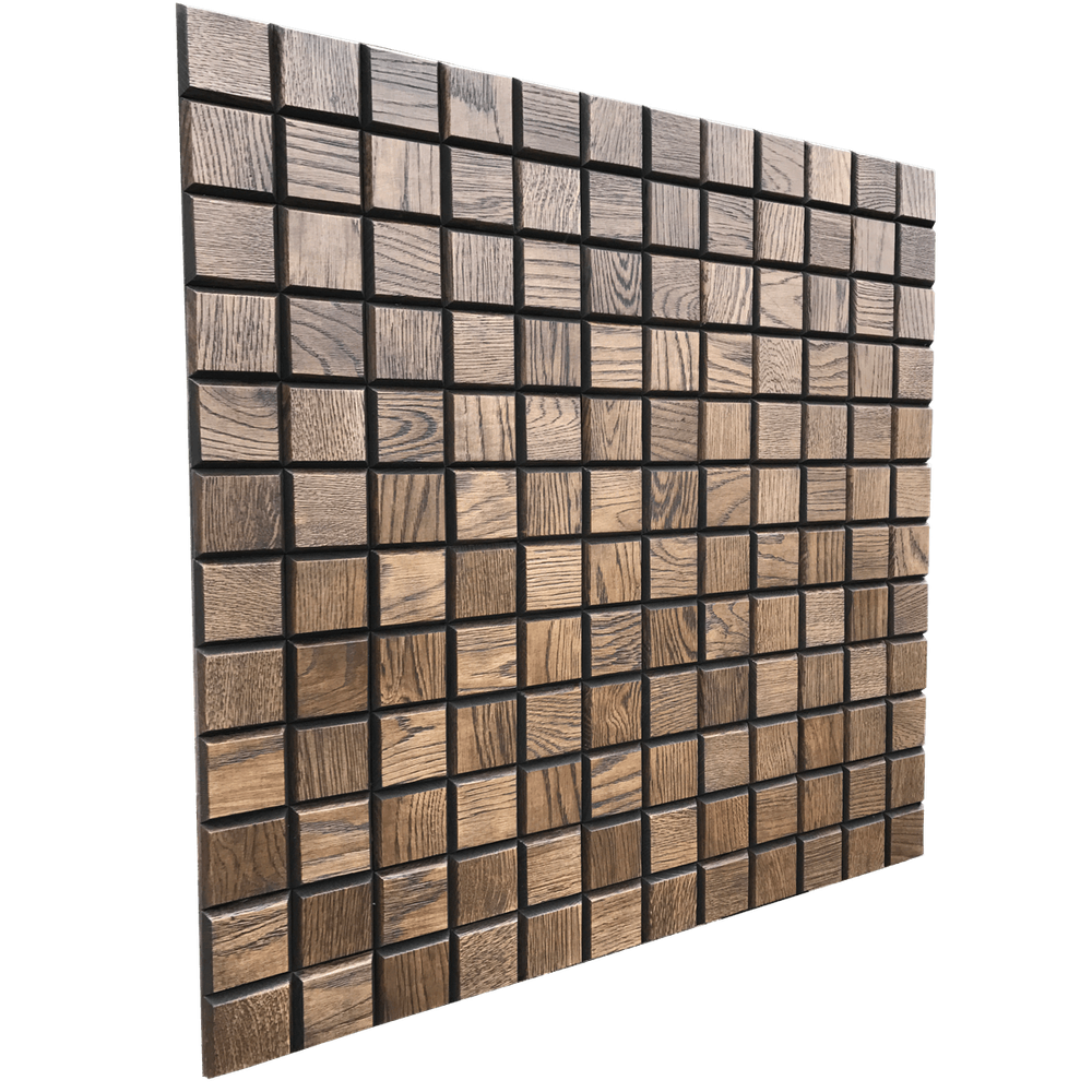 Деревянная мозаика для стен Wood Mosaic Дуб шоколад