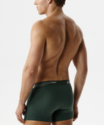 Мужские трусы шорты Atlantic, набор из 3 шт., бамбук, зелёные, чёрные, сине-зелёные, 3MH-231