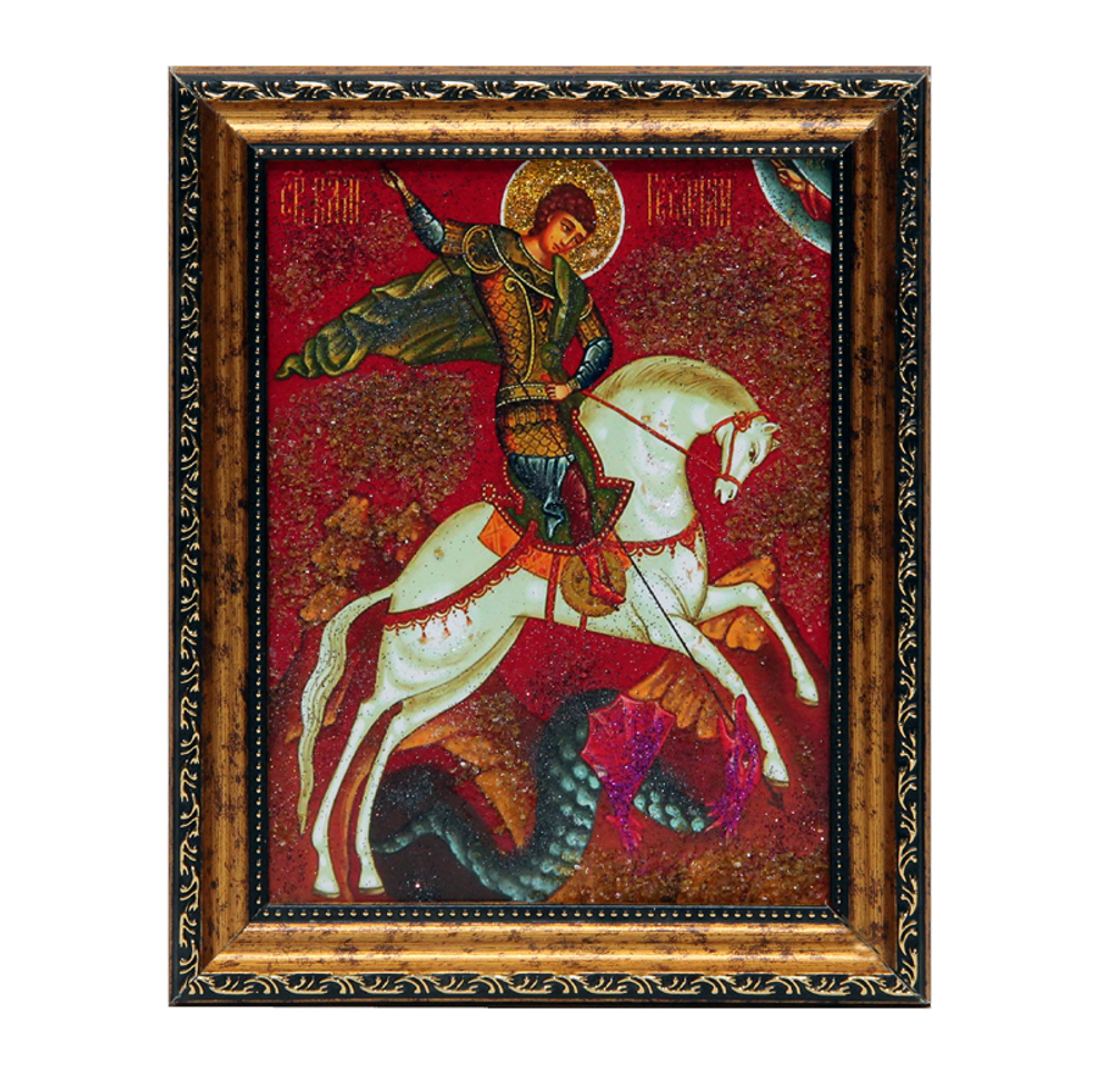 Икона "Георгий Победоносец" 23-18 см артикул 10888