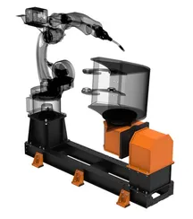 Двухосевой позиционер на раме с роботом RAX500.2.FRM, Robaxis