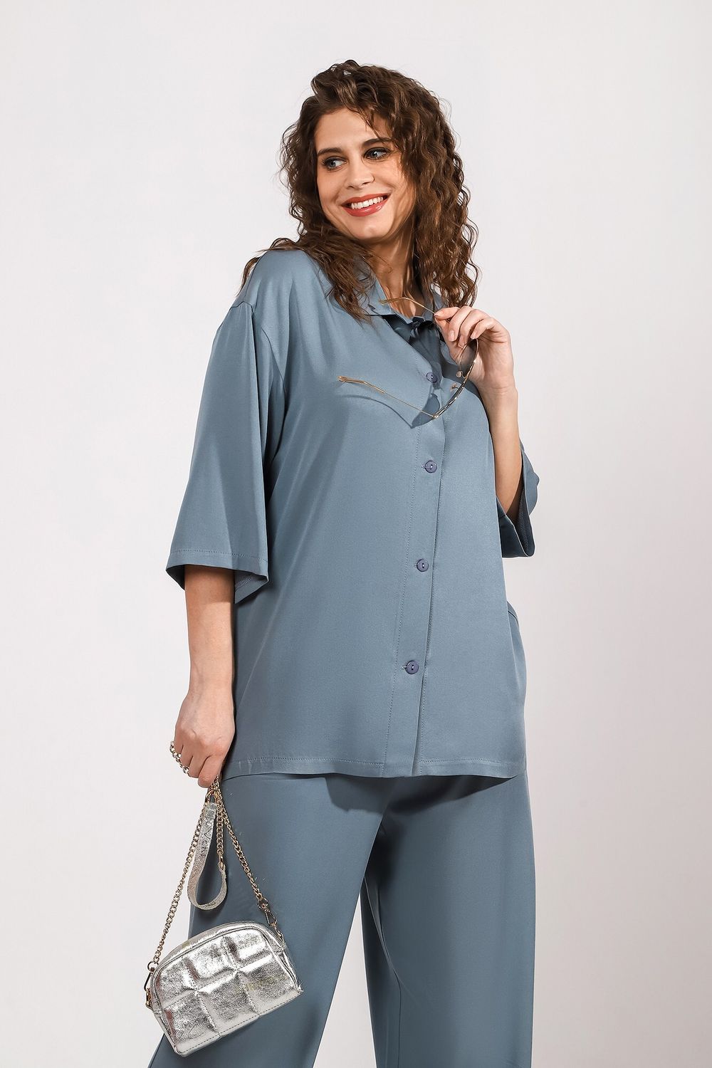 Костюм Лето Виотекс СЕРО-ЗЕЛЁНЫЙ