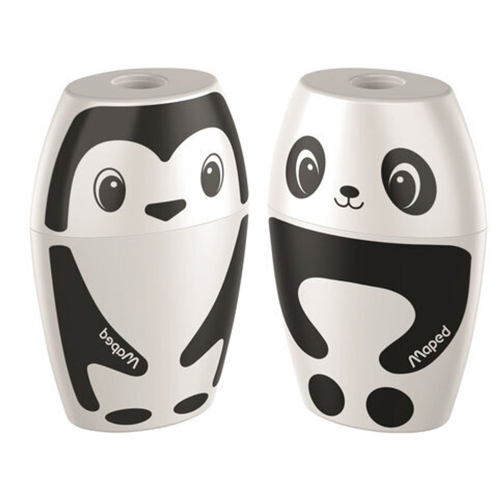 Точилка MAPED "Shakky", с контейнером, пластиковая, корпус ассорти, 034014