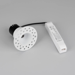 Светильник MS-INVISIO-TRIMLESS-R45-10W Warm2700 (WH-WH, 36 deg, 230V) (Arlight, IP54 Металл, 5 лет) 061925