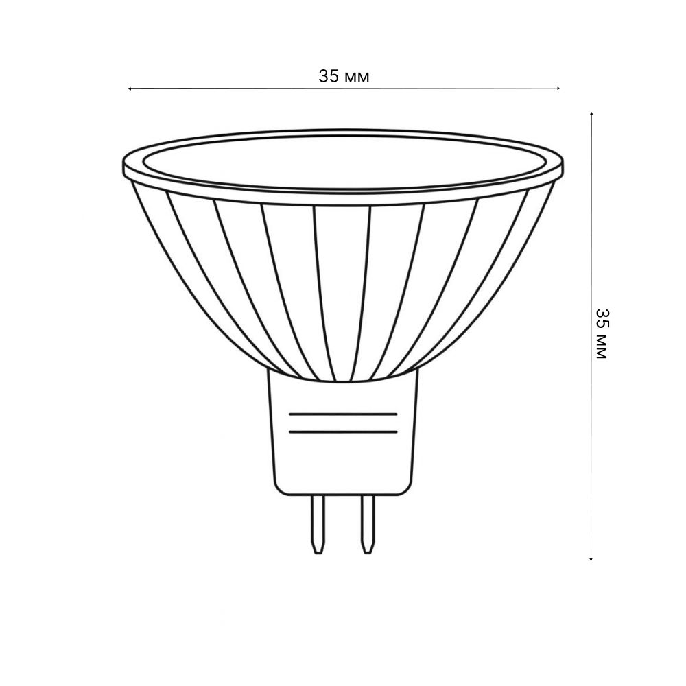 LED-MR11-3W-WW-GU4-220V GLZ21TR Лампа светодиодная. 220V. Прозрачная. Теплый белый свет 3000K. Картон. ТМ Uniel.
