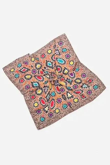 Платок "Крокодил оранжевый"