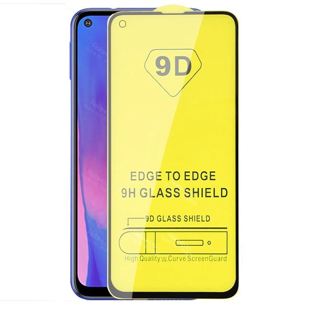 Защитное стекло Tecno Pova 4 (черный) 9D тех.упаковка