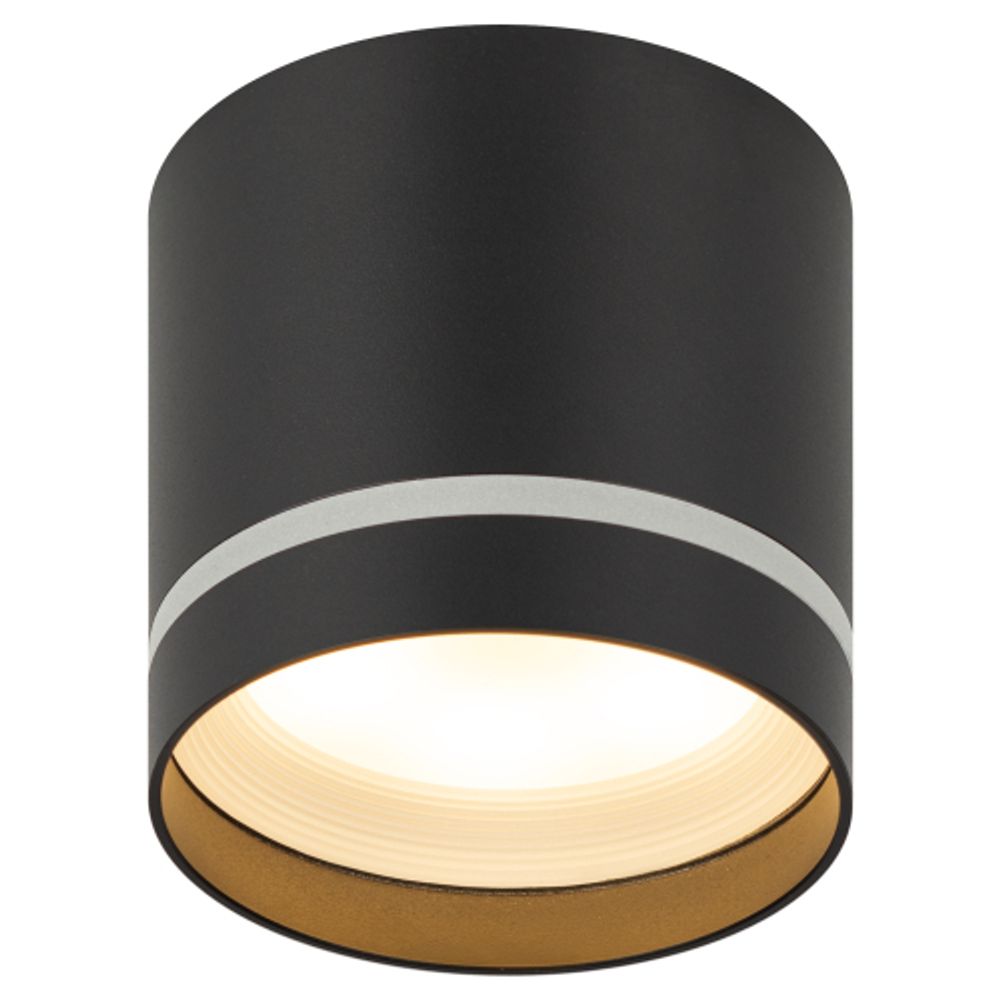 Светильник накладной ЭРА OL9 GX53 BK/WH под лампу GX53 черный/белый