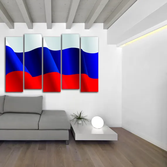 Модульная картина "Государственный флаг Российской Федерации"