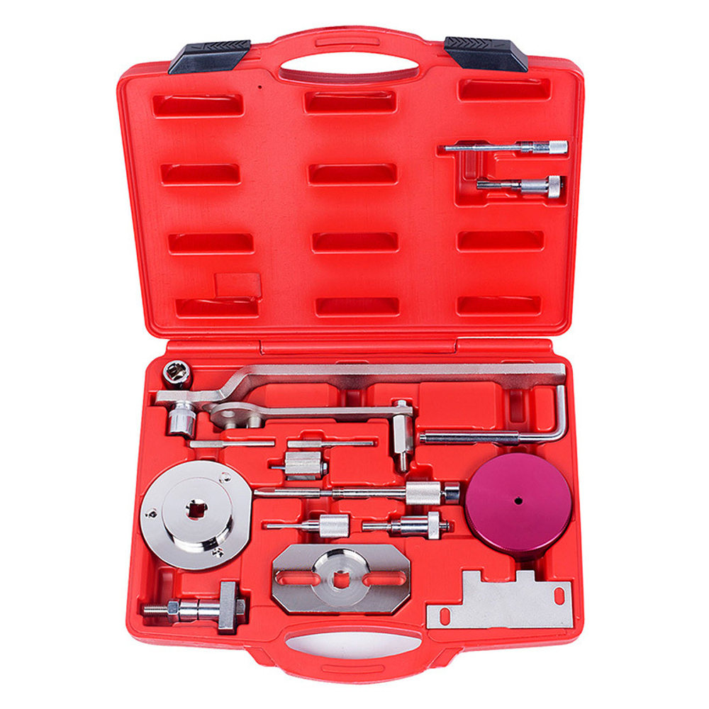 МАСТАК (103-21501C) Набор фиксаторов распредвала / коленвала, Fiat / Iveco / Peugeot / Ford / Citroen, кейс, 15 предметов