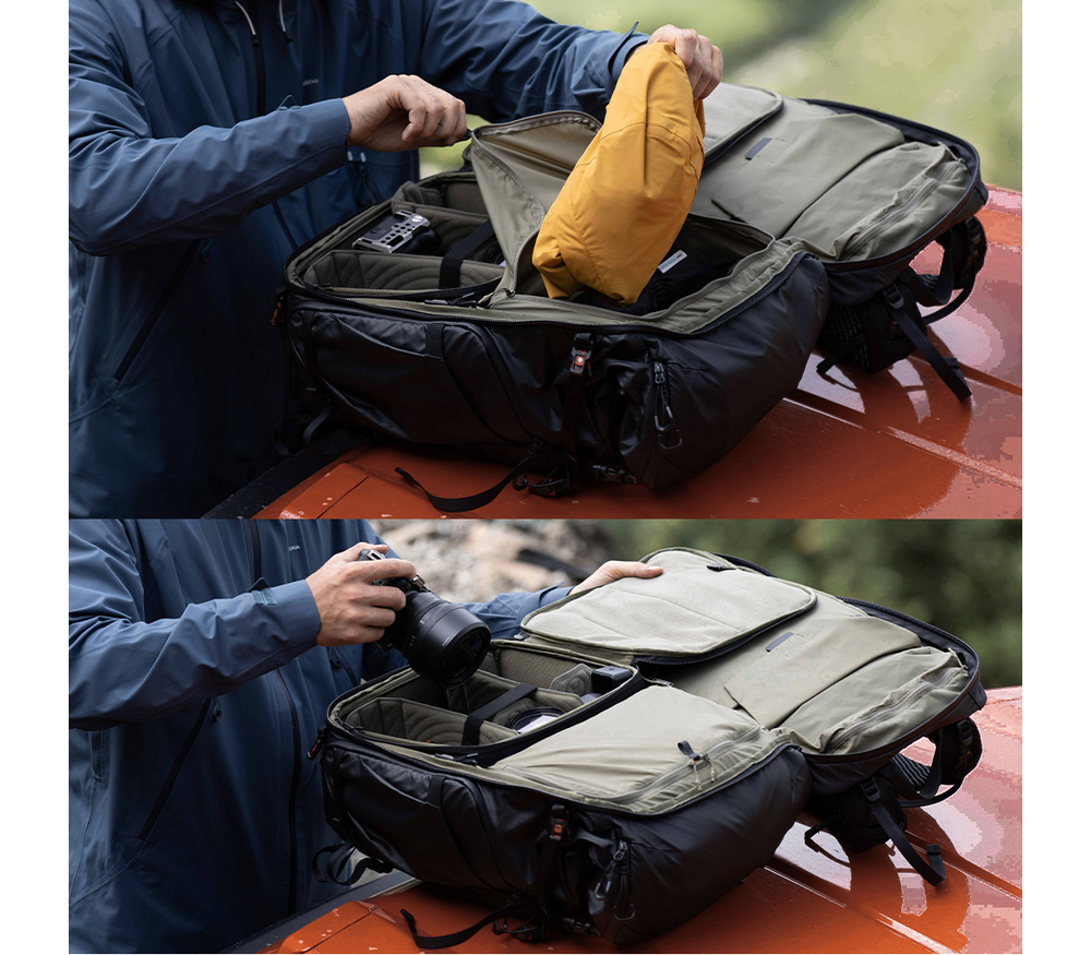Рюкзак PGYTECH OnePro Flex 30L + Camera Insert M, цвет Space Black
