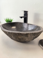 Раковина из речного камня RS-65986 46х33х14 из натурального камня