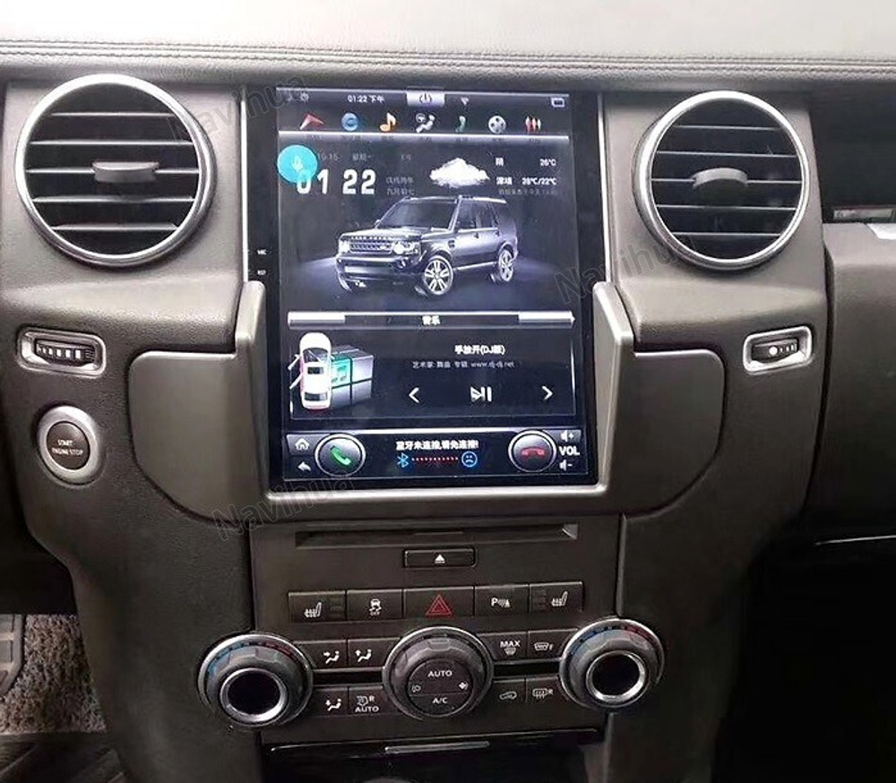 Магнитола для Land Rover Discovery 4 2009-2016 L319 (Denso / Bosch) - Carmedia NH-R1005-2 монитор 9.7" в стиле "Тесла", Android 10, 6Гб+128Гб, CarPlay, 4G SIM-слот