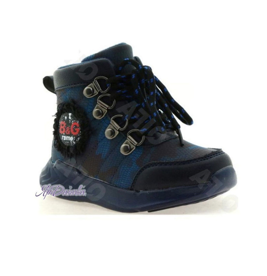 Демисезонные ботинки B&G синие 2912-9В