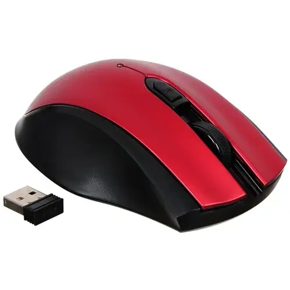 Мышь Acer OMR032 черный/красный оптич. 1600dpi беспров. USB 4but (ZL.MCEEE.009)