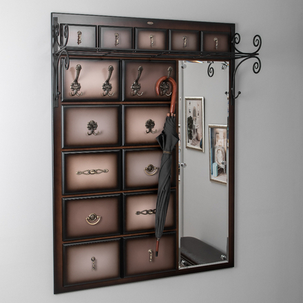 Вешалка настенная Пандора 4 Орех Шоколад