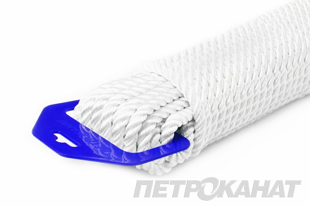 Канат крученый ЯКОРНЫЙ  12,0 мм. белый, 2200 кг, 30 м, евромоток