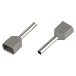 Наконечник-гильза ЭРА NO-225-98 НШвИ 0,75-10 с изолированным фланцем (упаковка 50 шт.) | Наконечники слаботочные