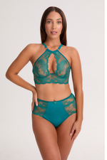 Бюстгальтер Emerald Abyss Soft bralette Zielony Bella Misteria