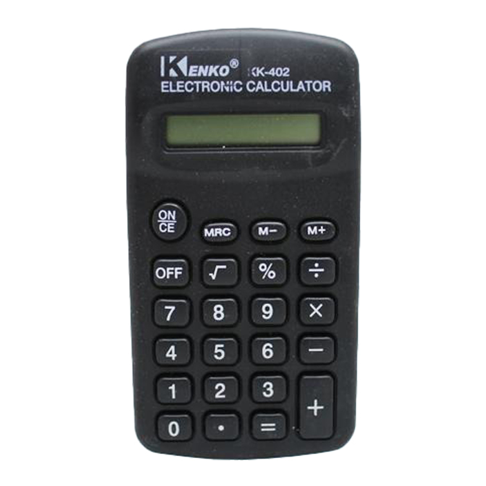 Калькулятор карманный Kenko 8 Bit, LCD, 11.5*6.6*1.9 см, чёрный