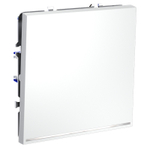 Выключатель встраиваемый VOLTUM S70 одноклавишный с подсветкой 10А, (белый матовый)