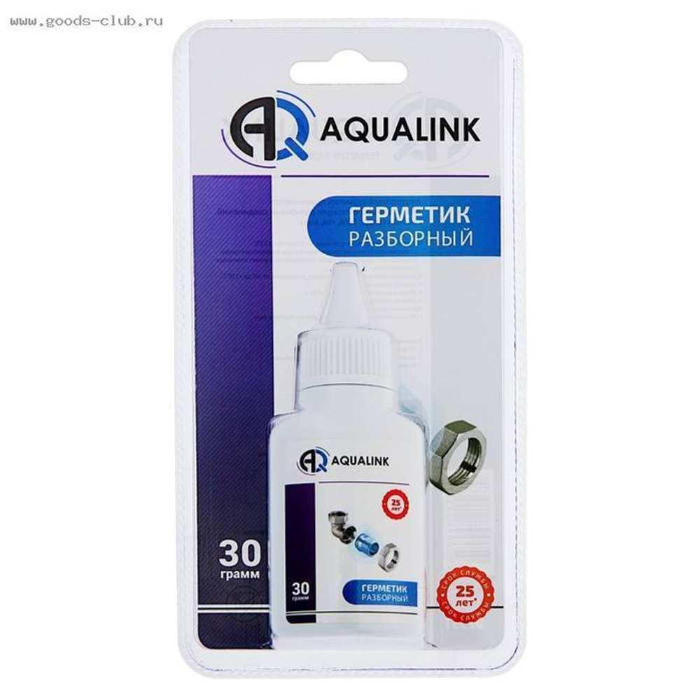 Анаэробный клей-герметик AQUALINK "Разборный" 30г