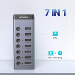 USB 3.0 HUB 7 port + доп.питание UGREEN 90307