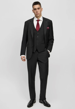 Мужской классический костюм (черный) А51