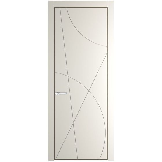 Межкомнатная дверь эмаль Profil Doors 4PA перламутр белый глухая профиль шампань