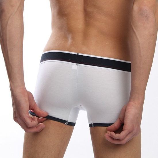 Мужские трусы боксеры белые D&G Underwear White Boxer