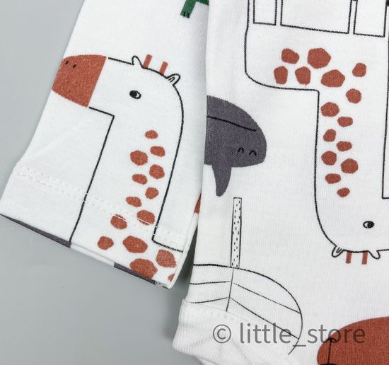 Боди хлопковое "Звери Африки"