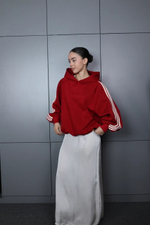 худи с молочными полосками