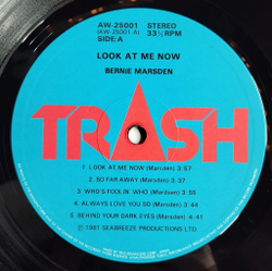 Винтажная виниловая пластинка LP Bernie Marsden Look At Me Now (Japan 1981) (Obi)