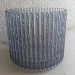 Кашпо для цветов пластиковое 1,8л d-14см «Южное» прозрачно-антрацитовый