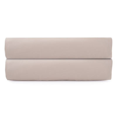 Простыня на резинке из сатина бежевого цвета из коллекции essential, 200х200 см